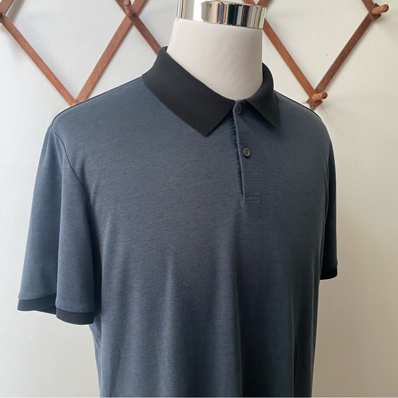 Theory Pima Cotton Pique Band Polo - Picture 10 of 14